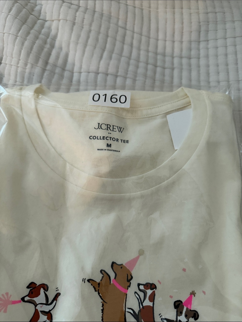 J. Crew Party Dogs Print Size M 💯% Cotton - Picture 10 of 10
